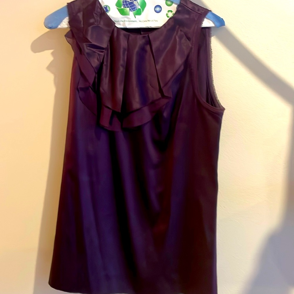 Beautiful Vince top barely worn. Stunning arm hole fringe.